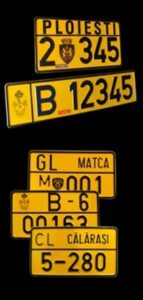 placi inmatriculare locale