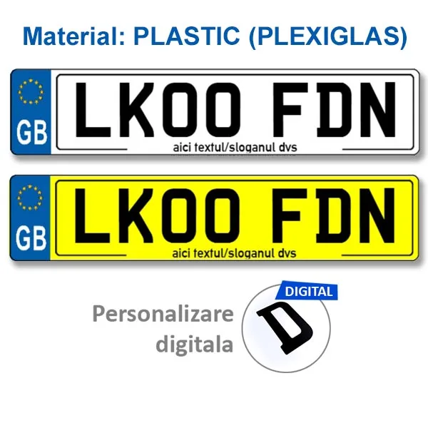 Placa din plastin Marea Britanie
