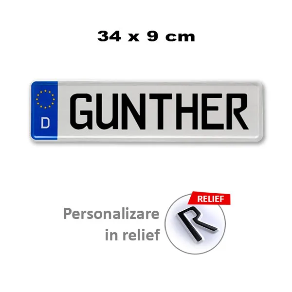Placa auto mini Germania