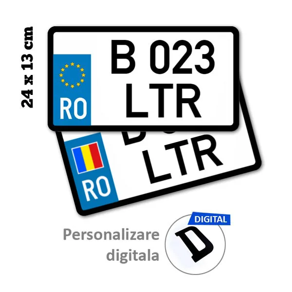 placa moto cu caractere printate