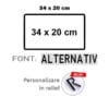 Configurator placa 34 x 20 cm - font ALTERNATIV
