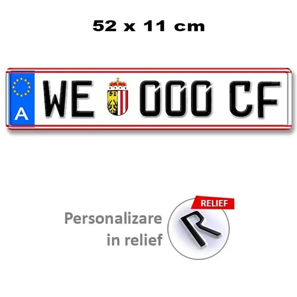 Placa auto Austria