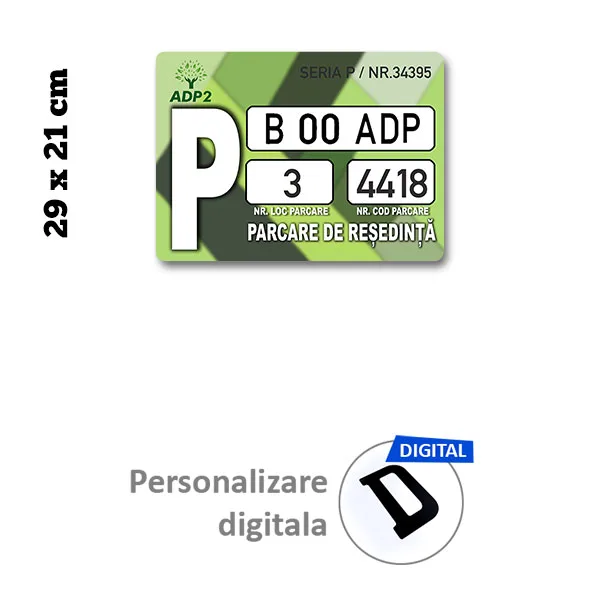 Placa parcare ADP2 - sector 2